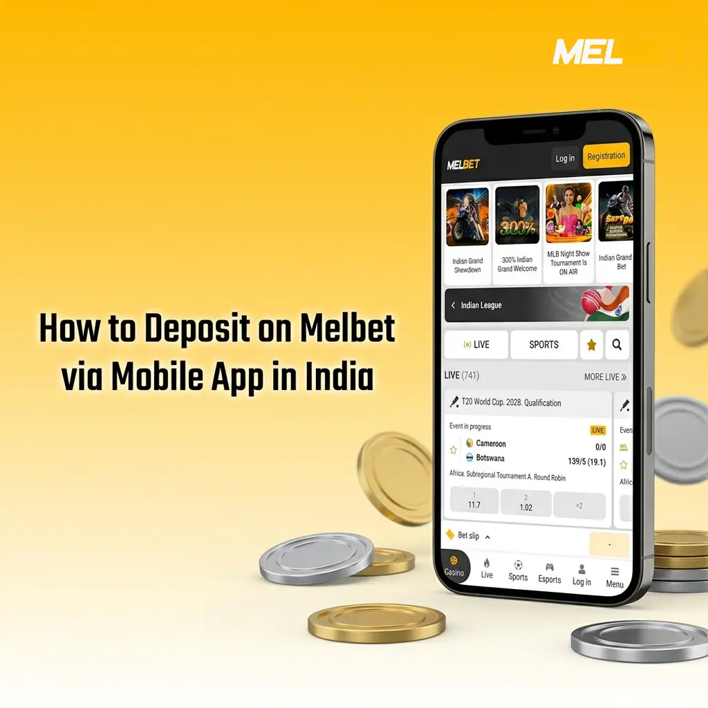 Melbet mobile app deposit process on Android and iOS