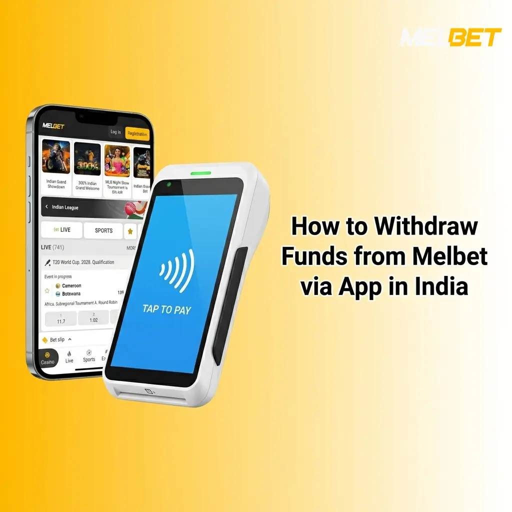 Step-by-step withdrawal process on Melbet app in India